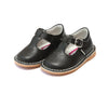 Joy Classic Leather Stitch Down T-Strap Mary Jane Black