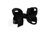 Hair Bow 3.5"  Black