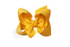 HAIR BOW 4.5" - BRIGHT YELLOW