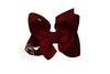 HAIR BOW 4.5" - CRANBERRY