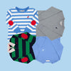 LONG SLEEVE CARTER CREWNECK - BARBADOS BLUE