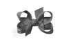 Hair Bow 3" Pewter