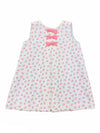 LULU BEBE VICKY FLORAL SLEEVELESS DRESS WITH BOWS