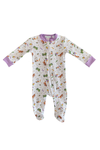 LA LUNA MARDI GRAS PARADE FOOTIE ZIPPER PAJAMA