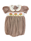 ROSIE SMOCKED WAIST TURKEY BUBBLE