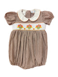ROSIE SMOCKED WAIST TURKEY BUBBLE