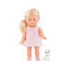 COROLLE MINI CORALLINE 8" DOLL WITH DOG SET, BLOND HAIR