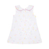 LUANNE'S LUNCH DRESS - SPRINKLE KINDNESS & CONFETTI WITH HAMPTONS HOT PINK