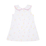 LUANNE'S LUNCH DRESS - SPRINKLE KINDNESS & CONFETTI WITH HAMPTONS HOT PINK