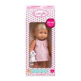 COROLLE MINI CORALLINE 8" DOLL WITH DOG SET, BLOND HAIR