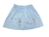 LULU BEBE BLUE NUTCRACKER EMBROIDERED SKIRT