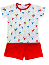 RED BOYS SHORT SET - MICKEY BALLOON