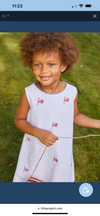 BOW BACK DRESS - FLAG EMBROIDERY
