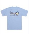 SHORT SLEEVE FISH OUT OF WATER SHIRT- LIGHT BLUE