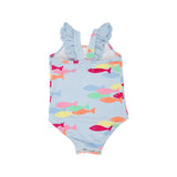 LONG BAY BATHING SUIT - FRENCH LEAVES FISHIES WITH BEALE STREET BLUE