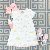 POLLY PLAY DRESS - IT'S ALL SUNSHINE AND RAINBOWS WITH SEA ISLAND SEAFOAM