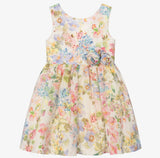 ABEL & LULA FLORAL LINEN DRESS