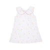 LUANNE'S LUNCH DRESS - SPRINKLE KINDNESS & CONFETTI WITH HAMPTONS HOT PINK