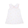LUANNE'S LUNCH DRESS - SPRINKLE KINDNESS & CONFETTI WITH HAMPTONS HOT PINK