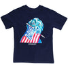 SHORT SLEEVE LOGO TEE - DOG ON NAVY