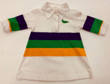 MARDI GRAS LONG SLEEVE RUGBY DRESS