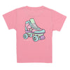 ROLLER SKATE SHORT SLEEVE LIGHT PINK SHIRT