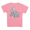 ROLLER SKATE SHORT SLEEVE LIGHT PINK SHIRT