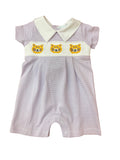 LA LUNA LSU SMOCKED TIGER SHORTALL