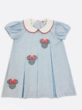 MICKEY EMBROIDERED BLUE DRESS