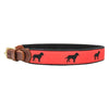 BAILEY BUDDY BELT - DOG ON RED