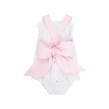 SISI SUNSUIT - SPRINKLE KINDNESS & CONFETTE WITH PALM BEACH PINK & WORTH AVENUE WHITE EYELET