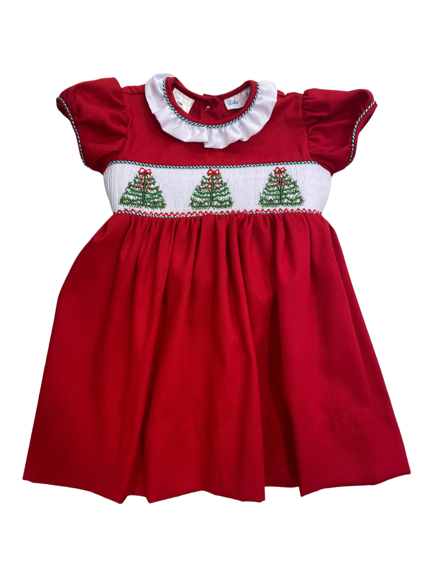 strapless open back dress Merry Christmas Infant Dress main image 0