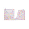 SHUT EVE SHORT SET (WOMENS) - CORAL GABLES GARDEN WITH LAUDERDALE LAVENDER