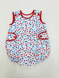 RED WHITE AND BLUE BOY BUBBLE