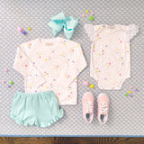 SHELBY ANNE SHORTS - SEA ISLAND SEAFOAM WITH SEA ISLAND SEAFOAM STORK
