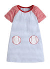 RAGLAN TSHIRT DRESS - BASEBALL