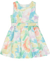 STAMP MIKADO DRESS