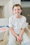 WHITE SHORT SLEEVE POCKET T-SHIRT