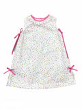 LISA FLORAL SLEEVE RUFFLE COLLAR DRESS