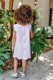 LUANNES LUNCH DRESS - SPRING PARTY PLAID WITH PALM BEACH PINK