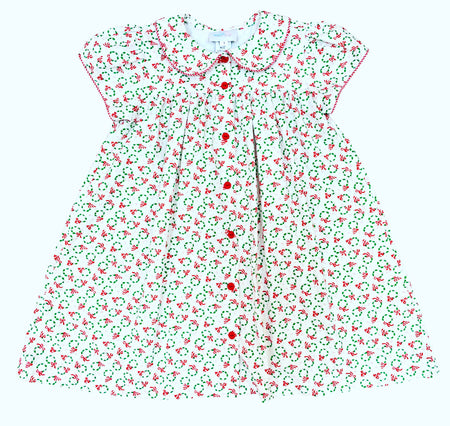 James & Lottie Cece Trees Pleat Dress with Pink Cord Details main image 1