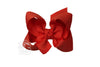Hair Bow 4.5" Red