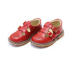 Beatrix English Double T-Strap Stitch Down Leather Mary Jane Red