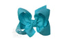 HAIR BOW 4.5" - TURQUOISE