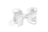 Hair Bow 3.5" White