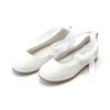 LAmour Sylvie Laced Leather Flat White